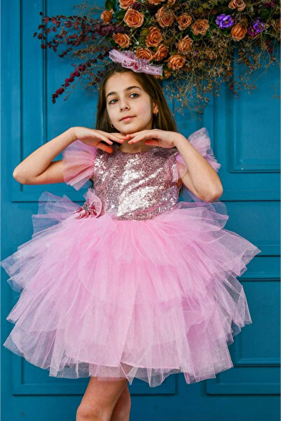 mj kids فستان توتو مزين بالترتر للفتيات من عمر 7 إلى 10 سنوات لحفلات أعياد ال...