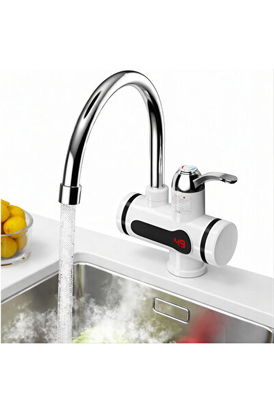 JML1 Robinet electric instant 34cm cu afișaj LCD, încălzire rapidă 3500W