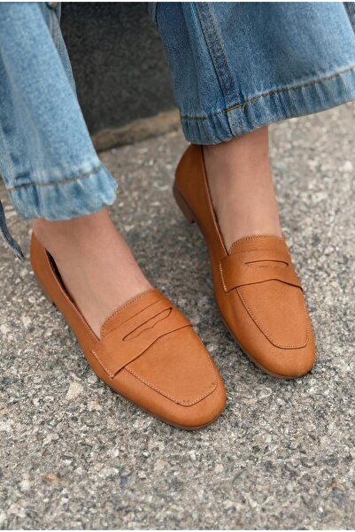 I Love Shoes Melniel Γνήσιο Δερμάτινο Γυναικείο Loafer Tan