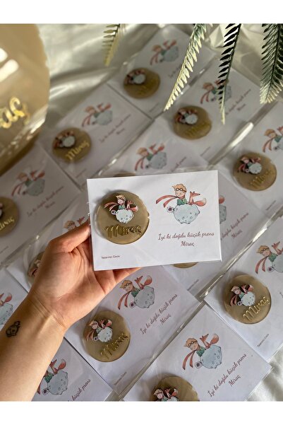 Tasarımcı Civciv Küçük prens pleksi magnet hediyelik 25 adet, kartlı paketli