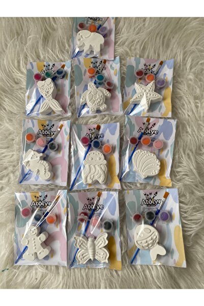 Atölye Lavi Shop (15 Pieces) Mixed Painting Set/Diy, Handmade, Family Partici...