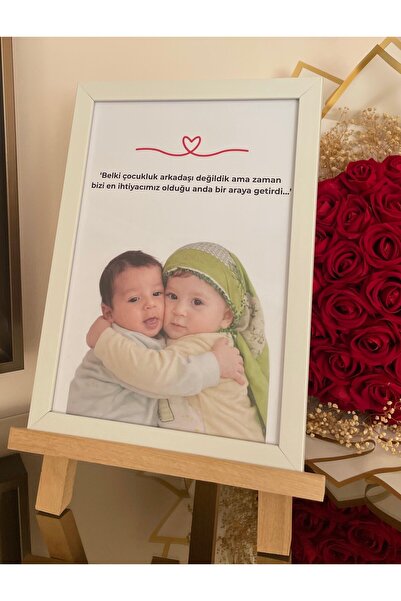 Atelier Baskı Sevgiliye ve Arkadaşa Manevi Hediye - Özel Tasarım Çerçeveli Re...