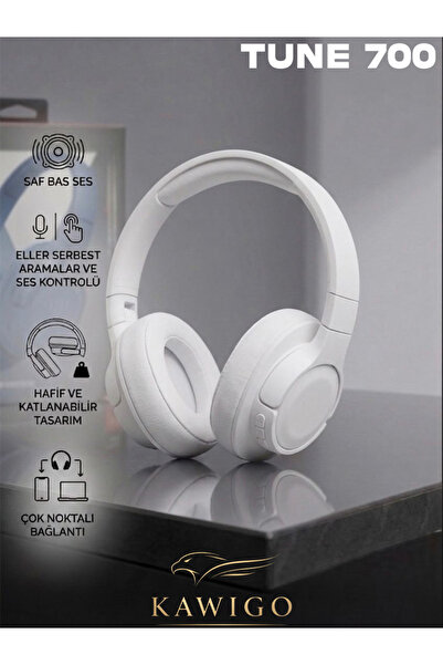 kawigo KW 700 Beyaz Wireless Bluetooth Kulak Üstü Kulaklık