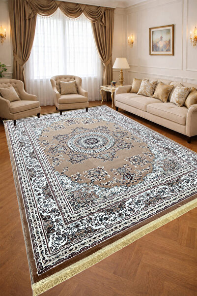 ünalcarpet 4 Metrekare - 6 Metrekare Modern Salon Ve Oturma Odası Halısı Yumu...