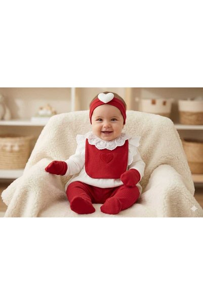 dressmix kız Bebek Hastane Çıkışı Kıyafeti Yeni Doğan Bebek Hediyesi 5 parça ...