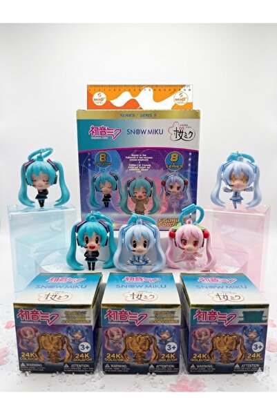 Beta Kids Hatsune Miku - Snow Miku & Sakura Miku Backpack Strap Keychain (1 P...