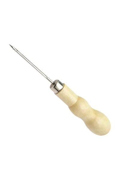 AiryFooT Ahşap Saplı Delikli Biz İğne 12 cm