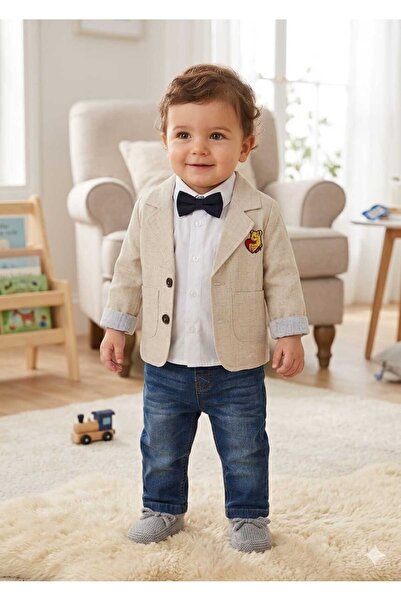 Haribo Παιδικό τζιν μπουφάν με παπιγιόν