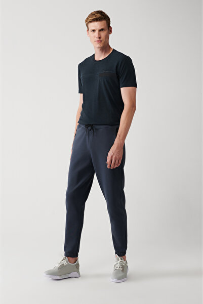 FİTGO Men's New Season Anthracite Tracksuit Bottoms