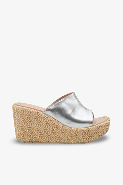 Cananın Pabuçları Opal Platform Straw Sole Women's Slippers