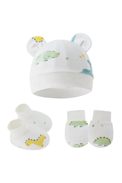 Bambimici – Cozy Bundle Baby Hat, Mittens & Socks Set - Multicolor - 0M to 6M