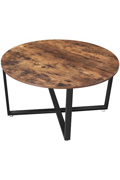 OEM Coffee Table Model Grace, 88x88x47 cm, Vintage / Dark Brown