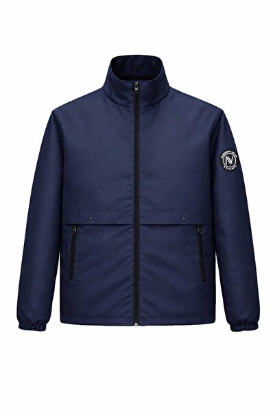 NIVARO Men's Jacket Regular Fit Stand Collar Zippered Premium Seasonal Coat