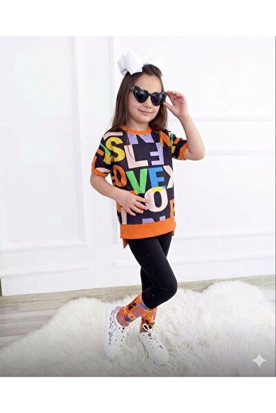 YARENKİDS Set de top și pantaloni scurți colorați pentru fete