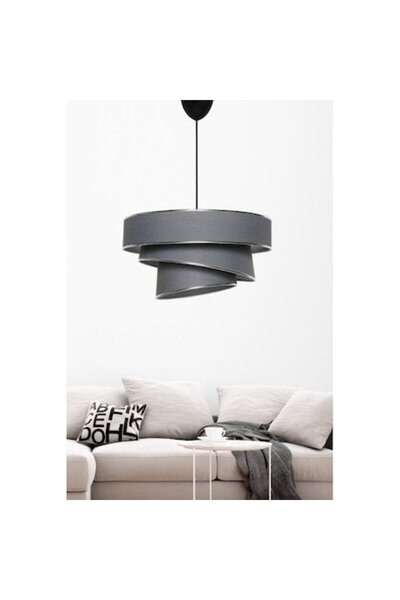 OEM Couper Model Chandelier, Anthracite/Silver