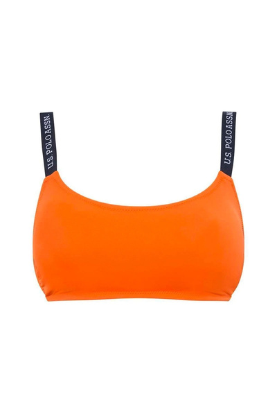 U.S. Polo Assn. Γυναικείο μπικίνι με πορτοκαλί λεπτό λουράκι