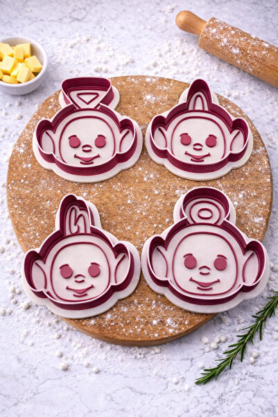 Muhcu Home 4 قطع - 🧸   مجموعة قوالب البسكويت والصلصال ذات الأشكال اللطيفة 🧸