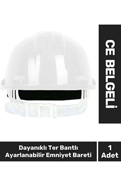 Kozera #Baret CE Belgeli Şantiye İnşaat İş Güvenliği Ter Bantlı Ayarlanabilir...
