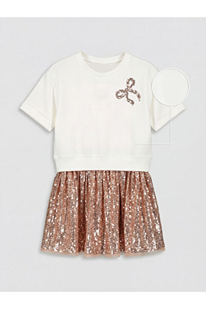 LC Waikiki Sequined Girls' Dress from Uzg Store for Style Enthusiasts
