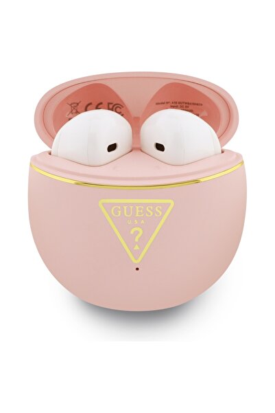 Guess Căști TWS Gold Line Triangle Bluetooth 6.0 IPX5 Roz