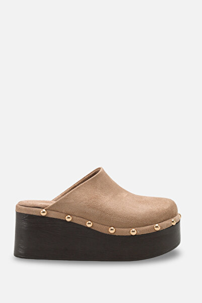 DELSOLERA Women's Suede Closed-Front Staple Detailed Wedge Sole Daily Comfort...