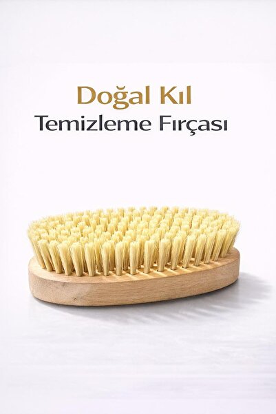 MAGUREX Çizmez Doğal Kıl Temizlik Fırçası Deri Koltuk Halı Kumaş Yüzey Temizl...