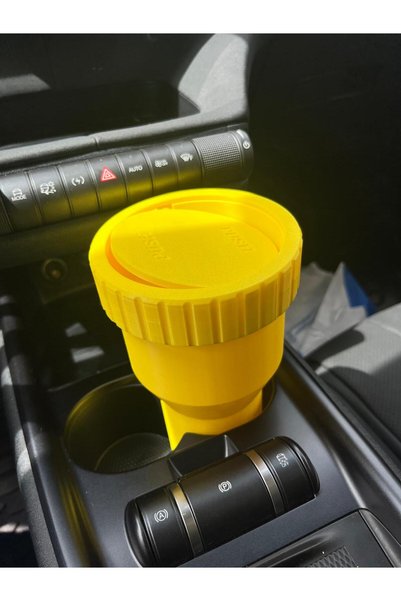 TRİDEON 3D Car Interior Trash Can Yellow Color