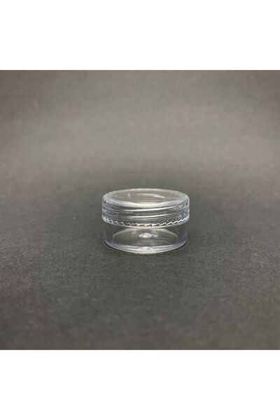 Pause Art Home 5 Cc Transparent Mica Cream Jar - with Lid - 5 ml Mica Cream J...