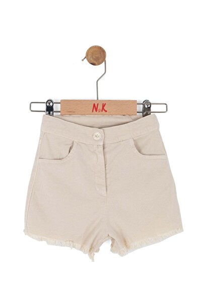 nk kids Baby Girl 1-4 Years Old Skirt with Tassels Modal Fabric Shorts Cream