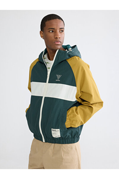 LC Waikiki Relaxed Fit Color Block Men's Raincoat