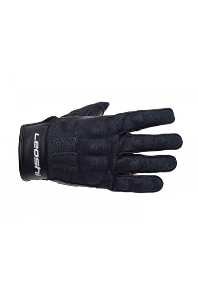 Leoshi Manusi moto Jeans cu protectii, marime M, culoare bleumarin