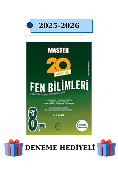 Okyanus Yayıncılık 8. Sınıf Master 20 Fen Bilimleri Denemesi