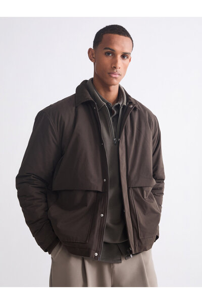 LC Waikiki Loose Fit Notch Lapel Men's Coat
