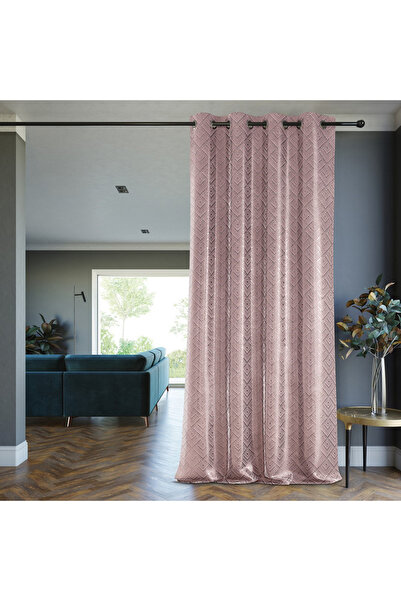 Amelia Home Draperie blackout cu inele stil glamour, Caspe, densitate 230 g/m...