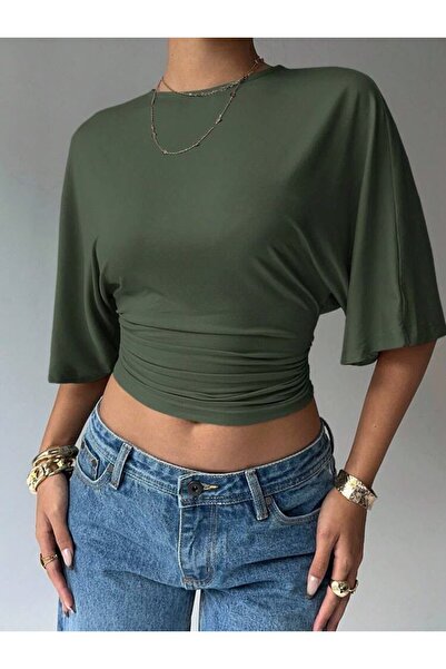 Hira Clothing Bluză/T-shirt/Top din bumbac cu mâneci largi, care se potriveșt...