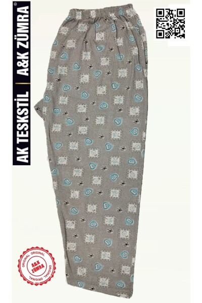 A&K ZÜMRA Mother Model Single Jersey / Combed Cotton Pajama Bottoms Plus Size