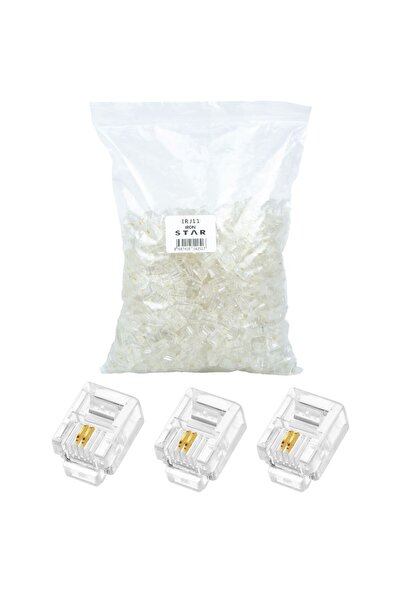 IRONSTAR Rj11 Telephone Jack 2 Pin 1000 Pieces