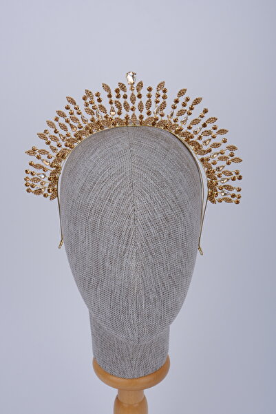 Limelia Coroană de nuntă și henna model Helens, cu pietre de cristal străluci...