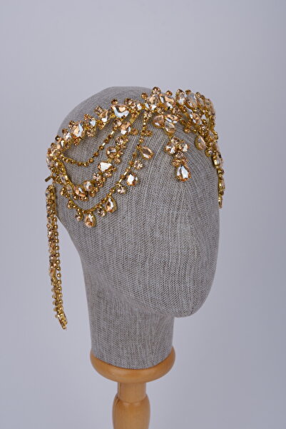 Hayalperest boncuk إكسسوار رأس العروس بتصميم خاص من حجر الكريستال وتصميم تاج ...