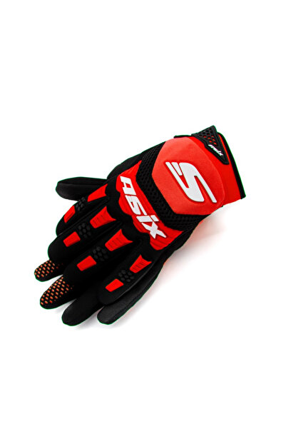 Asix Manusi enduro/atv/cross AS3 Senior, culoare rosu, marime 2XL