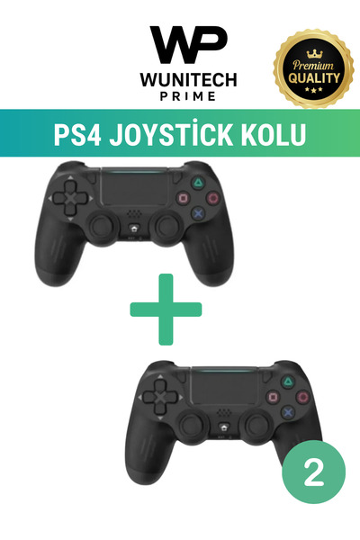 WUNİT Ps 4 Joystick Pc,Tablet,Telefon Uyumlu Titreşimli Oyun Kolu 2 Adet - Şa...