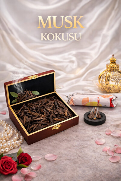 zeyd ESANS Buhur MUSK 50 gr (OUD ODUN PARÇALARI) 10 Adet Kömür Hediyeli