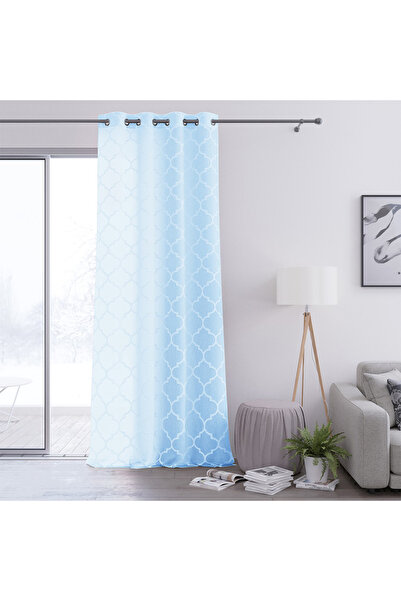 Amelia Home Classic style embroidered voile curtain with rings, Delva, 140 x ...