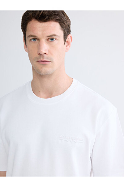 LC Waikiki Nevavm Differential Oval Collar Men's T-Shirt