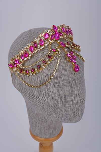 Limelia Αυθεντικό σχέδιο γοητευτικής νυφικής και χέννας κορώνας με κρύσταλλα ...