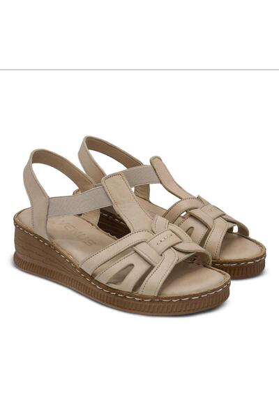 Venüs 24028801 Y Sandale cu pană din piele naturală pentru femei