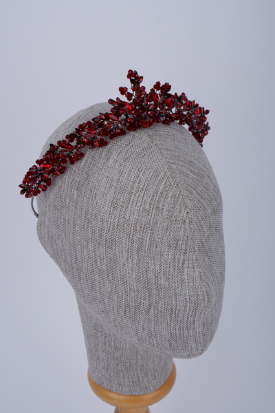 Limelia Νυφικό στέμμα με κρυστάλλινες χάντρες και πέτρες, αξεσουάρ μαλλιών γι...