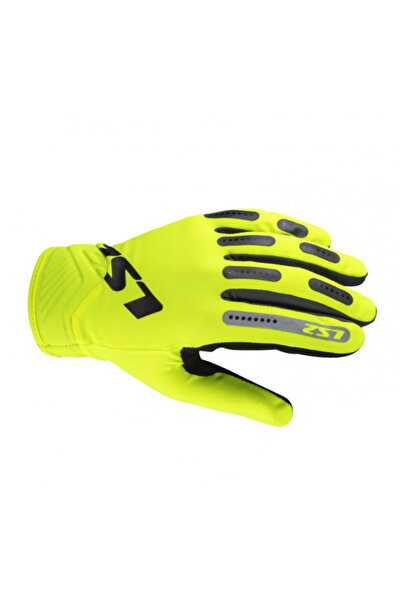 LS2 Motorcycle gloves, Bend Man, size M, yellow color, lycra, artificial sued...