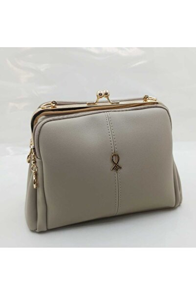 MAC&MOS حقيبة كتف كريمية نسائية