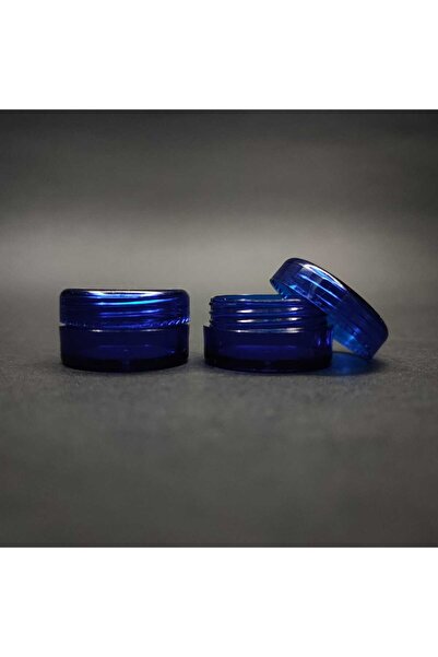 Pause Art Home 5 Cc Blue Translucent Mica Cream Jar - with Lid - 5 ml Mica Cr...